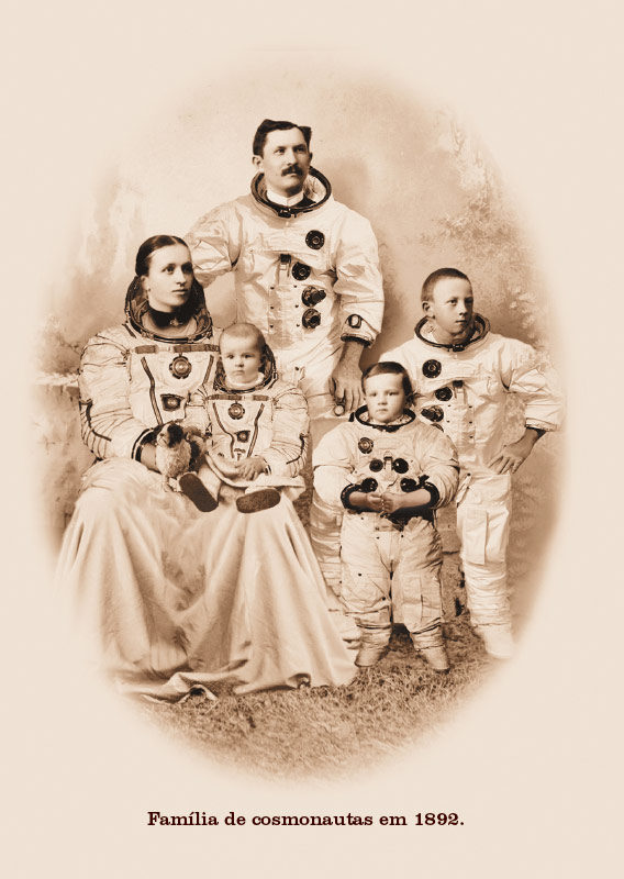 Família de cosmonautas em 1892.