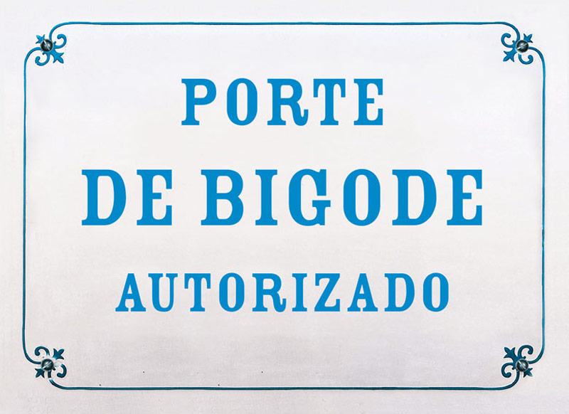 Porte de bigode autorizado